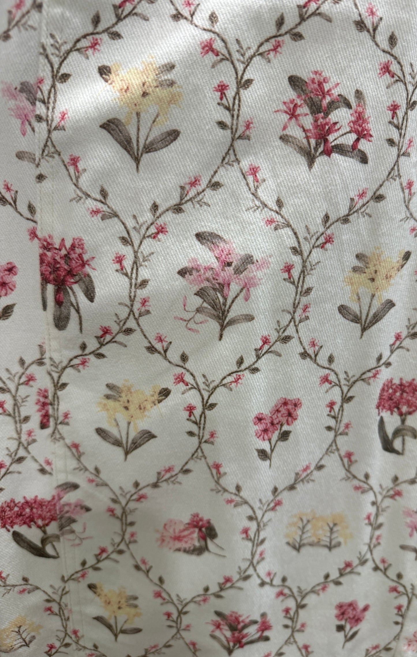 Cream Floral Pants