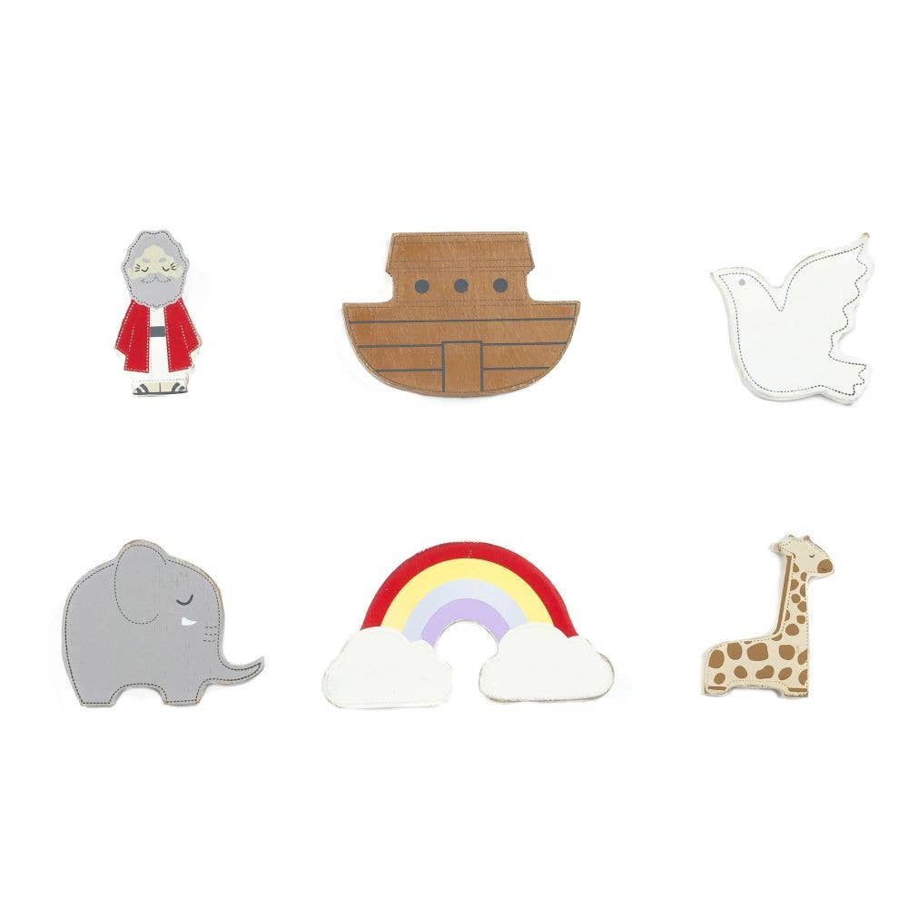 Noah’s Ark Tiles 2x2 wood shapes s/6