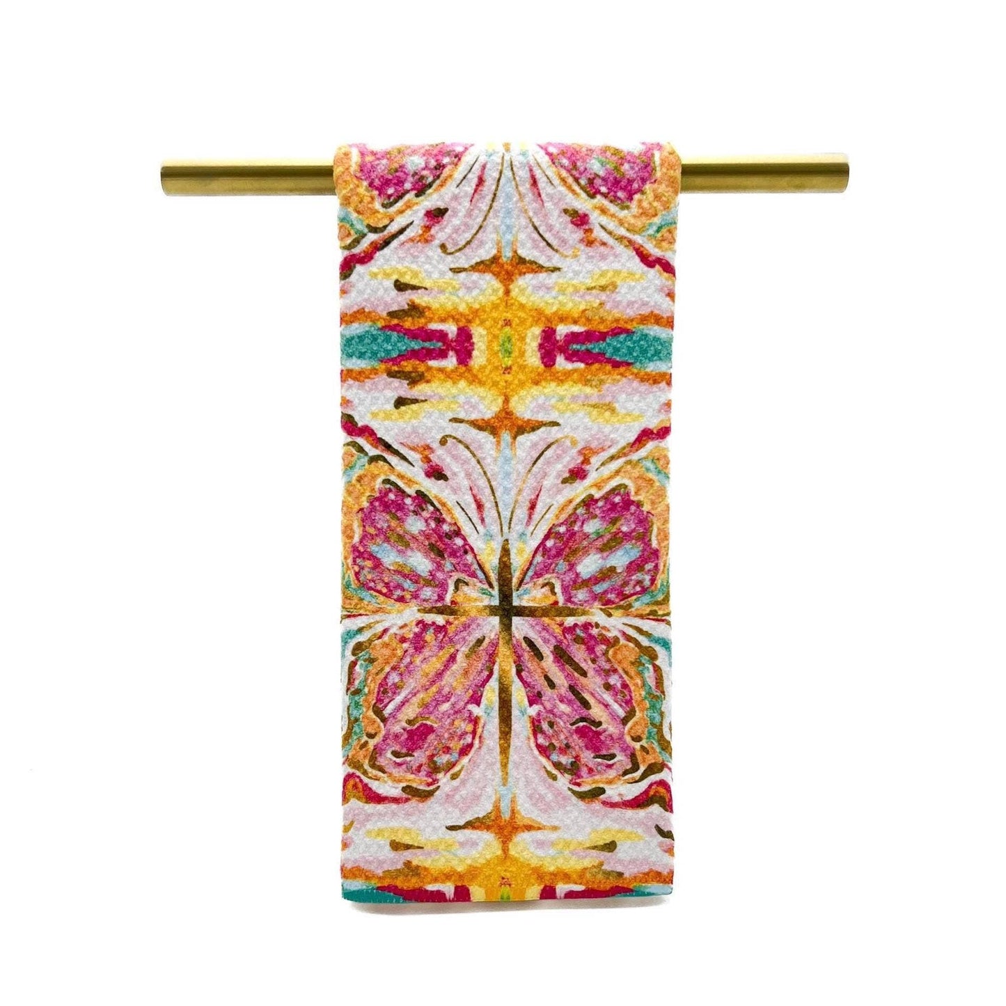 Tropical Kaleidoscope Butterfly Tea Towel