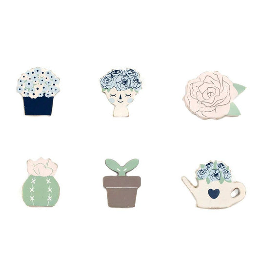 Floral Garden wood shapes set/6 for our LETTERBOARDS