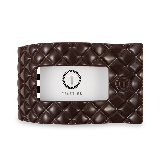 Flat Rectangle Hair Clip | Large | Truly Taupe Quilted