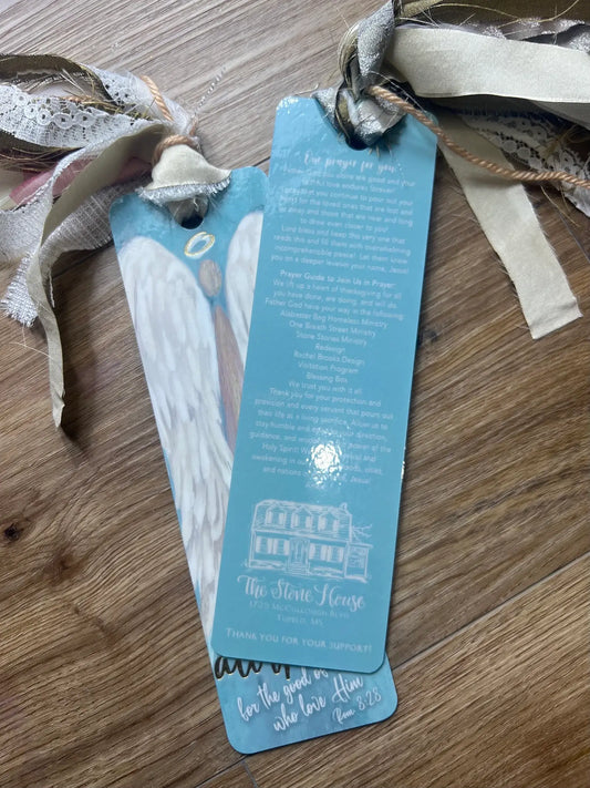 Romans 8:28 Angel Tassel Bible Bookmark